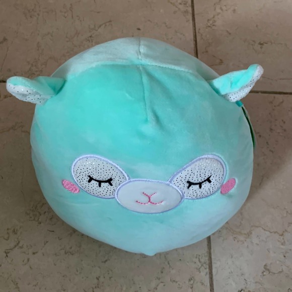 Squishmallow Miley Llama Sheep Lamb 8" Teal Blue Easter Spring Plush Alpaca NEW - Picture 6 of 9